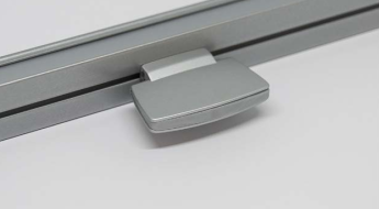 Plissee und Duette Schiene/ Profil: silber