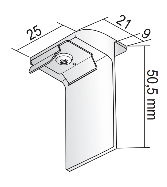 Klebeträger mit Clips