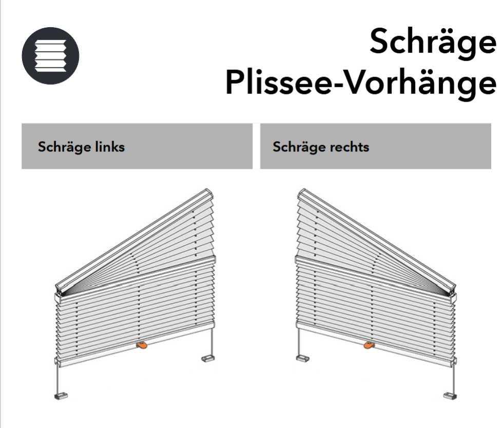 Sonderform / Schräge links / rechts